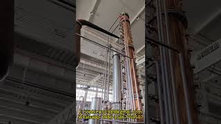 3000L copper still with 2 copper reflux columns versatile still for making gin vodka whisky brandy [upl. by Nahsyar]