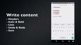 Android WriterPlus Demo [upl. by Tedman]