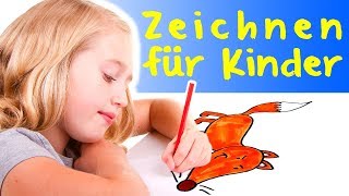 Zeichnen für Kinder – Malen auf einfache Weise lernen [upl. by Kcaj]