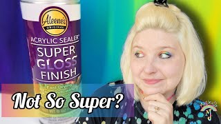 Art Product Review  Aleenes Super Gloss Spray Finish [upl. by Anaig]