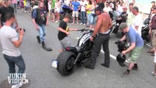 No Shirt No Problem  Harley Rider CRASH [upl. by Neelrahs]