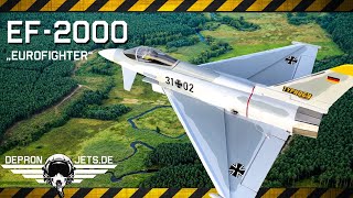 💥 BEST Depron Eurofighter EF2000 Typhoon  Modellflugzeug MIT Impeller EDF RC [upl. by Panayiotis]