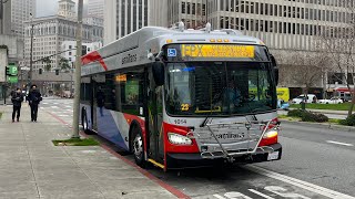 New Route First Northbound Trip samTrans 2022 XE40 1014 on route EPX [upl. by Elbon]