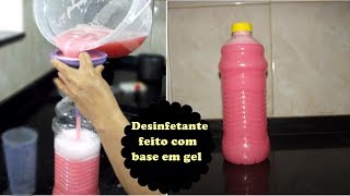 DESINFETANTE FEITO COM BASE CASEIRA [upl. by Aztirak]