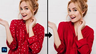 How to remove patterns from clothes in Photoshop  Photoshop tutorial [upl. by Akkimat302]