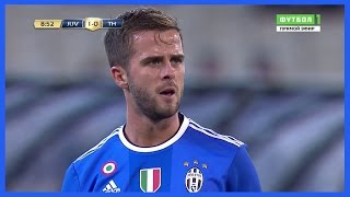 Miralem Pjanic vs Tottenham Hotspur Neutral 26072016  Debut for Juventus  HD [upl. by Herzberg]