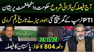 PTI Long March Pakistans Decision  Historical Day in Politics  Imran Riaz Khan VLOG [upl. by Labinnah]