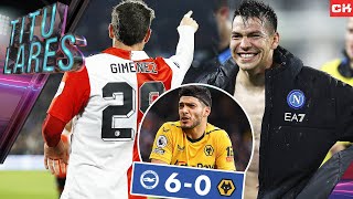 DOBLETE de GIMÉNEZ  El HISTÓRICO HIRVING LOZANO  APLASTARON A LOS WOLVES 60  HENRY en PELIGRO [upl. by Siwel48]