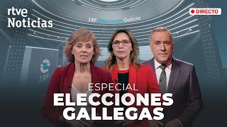 ELECCIONES GALICIA EL PP revalida la MAYORÍA ABSOLUTA el BNG sube y BATACAZO del PSdG  RTVE [upl. by Chucho]