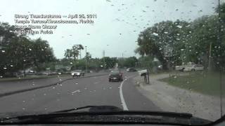 Strong Storms Over Temple Terrace Florida  4252011 Time Lapse [upl. by Jacqui]