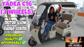 YADEA C16  BASIC REVIEW amp SPECS  QUALITY ELECTRIC TRIKE [upl. by Bathulda]