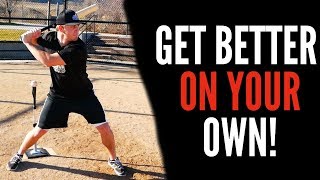 BEST BASEBALL HITTING DRILLS TO DO BY YOURSELF [upl. by Airun575]