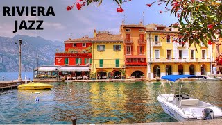 JAZZ  Italian Riviera  Enchanting Piano Music with the Soothing Sounds of the Ligurian Sea Waves [upl. by Dekeles]