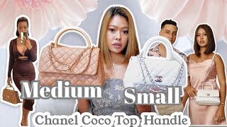 5500 CHANEL COCO HANDLE l Medium VS Small l RARE Seasonal Color [upl. by Aihtiekal99]