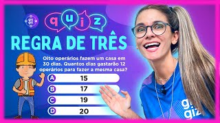 REGRA DE TRÊS  QUIZ DE MATEMÁTICA [upl. by Mita]