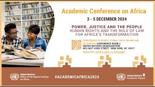 Academic Conference on Africa 2024  Day 3 5 December [upl. by Ysnil]