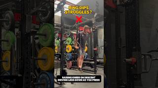 Kipping Ring Dip Help crossfit fitness gym shorts [upl. by Znerol]