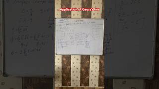 Application of gauss theorem  physicsclass12 viral ytshorts education gausstheorem guass law [upl. by Steinke]