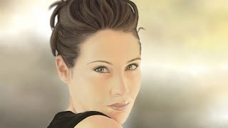 Claire Forlani Potrait  Artrage 4 timelapse [upl. by Edbert]