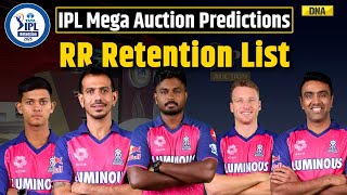 IPL 2025 Retention List Heres The List Of Retained Players Of Rajsthan Royals  RR  Sanju Samson [upl. by Ovatsug]