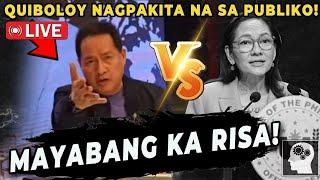 🔴 QUIBOLOY Sinabihang MAYABANG si SEN RISA QUIBOLOY Sa WAKAS NAGPAKITA na sa PUBLIKO [upl. by Cyrilla]