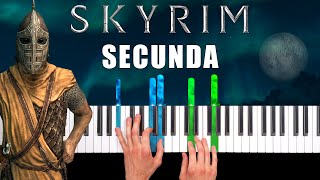 Skyrim  Secunda  Piano Cover amp Tutorial [upl. by Fitz229]