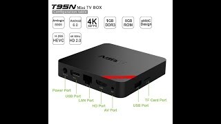 T95N Android 71 TV Box Amlogic S905X Quad Core 3D 4K HD Support 24G WiFi 1GB8GB the settop box [upl. by Niret]