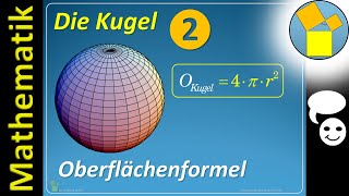 Geometrie  Kugel Oberfläche  Rueff  mit Ton [upl. by Esiuqram]