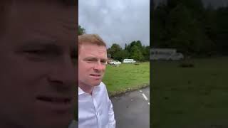 ROBBIE MOORE MP GIVING OUT ABOUT TRAVELLERS CAMPING ON A FIELD amp THE RUBBISH gypsy bkb 2024 [upl. by Luapnaes]