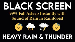 🔴 Listen amp Sleep Immediately with Heavy Rain amp Roaring Thunder Sounds at Night  Rain for Sleep 22 [upl. by Shetrit]