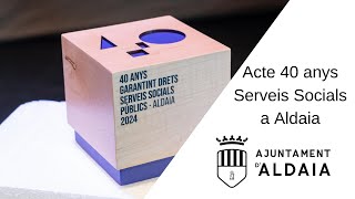 Aldaia commemora 40 anys de Serveis Socials públics [upl. by Doraj]