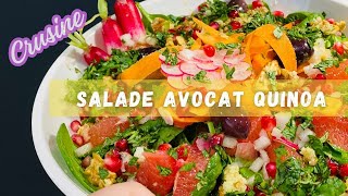 Salade davocat quinoa et pamplemousse rose [upl. by Robbert]