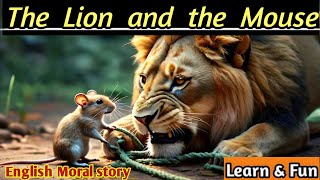 The Lion and the mouseLearn through talesEnglish moral storystorytime learning motivation new [upl. by Atilef]