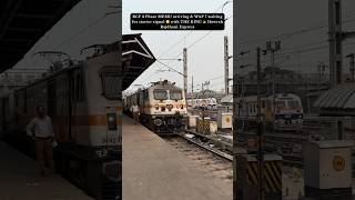 RCF 3Phase MEMU arriving amp WAP7 waiting for starter signal 🟡 with THE KING👑Howrah Rajdhani Express [upl. by Tomas]