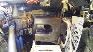 Inside the Leopard 1A5  Tank Gunnery Loading [upl. by Nottarts]