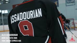 Alex Assadourian 2005 AAA The 6ix Hockey Player Profiles Hockey Prospects Showcase [upl. by Alomeda]