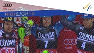 Highlights  Kristoffersen defends 3Tre slalom title in Madonna di Campiglio  FIS Alpine [upl. by Eicnahc]