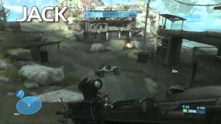 Halo Reach  Oni Sword Base Easter Egg quotReach Racerquot  Rooster Teeth [upl. by Annoyek]