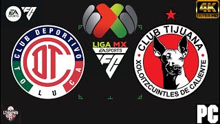 TOLUCA VS TIJUANA  LIGA MX EAFC 24 [upl. by Morra]