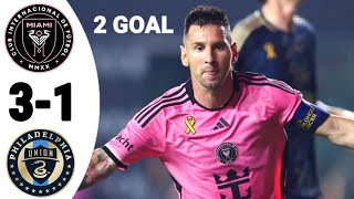 Messi is Back Inter Miami vs Philadelphia 31  Extended Highlight and Goals MLS 2024 HD [upl. by Blakelee86]