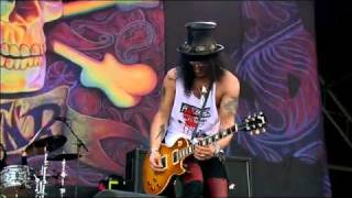 Guns N Roses Slash  Sweet Child O Mine   Glastonbury Live Concert 2010flv [upl. by Ahsiket]