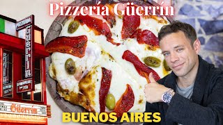 Eating at Pizzería Güerrín The BEST and Most Famous Pizza in Buenos Aires [upl. by Tubb]