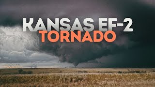 BEAUTIFUL Kansas Tornado  March 13th 2024 Storm Chase [upl. by Sesiom]