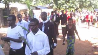 Palm Sunday Procession Lubuto Ndola Zambia [upl. by Vivle791]