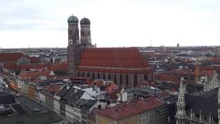 Munich Skylines Great View over Munich  Super Sicht über München vom alten Peter in HD [upl. by Ahtnams]