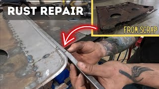 How To Make Rust Repair Panels Step By Step  Metal Shaping Shrink Stretch Profile Dies [upl. by Oirram]