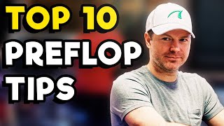 10 Tips to Master NoLimit Holdem Preflop Strategy [upl. by Hedvah165]