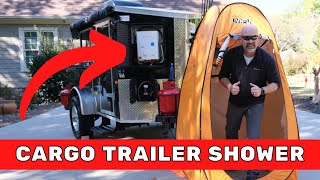 OUTDOOR SHOWERCARGO TRAILER CAMPER CONVERSION [upl. by Ennad]