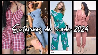 ENTERIZOS DE MODA 2024 de primavera🌸🌼tendency atuendos enterizos outfit moda2024mujer [upl. by Auoy]