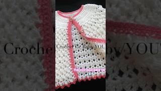 Linda chambritas para niñas con gancho \baby cárdigan crochetforbaby shorts crochet ganchillo [upl. by Sileray]